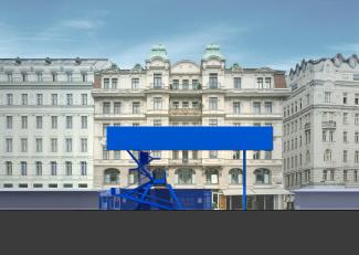 THAW, Theater an der Wien Ansichten ansichtfassade_blue